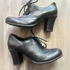 Born Heeled Lace Up Oxfords